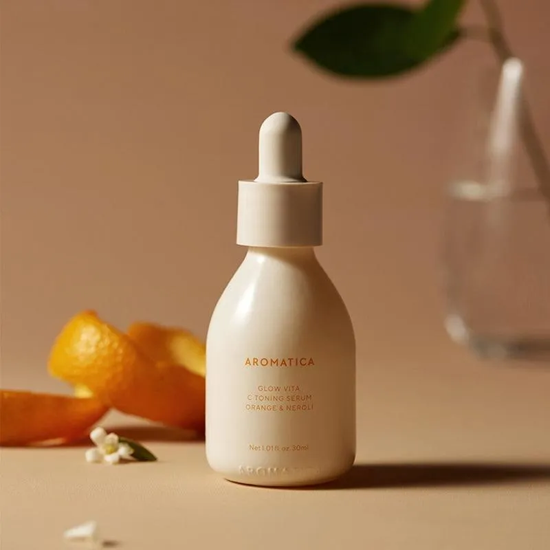 [AROMATICA] Glow Vita C Toning Serum Orange & Neroli 30ml