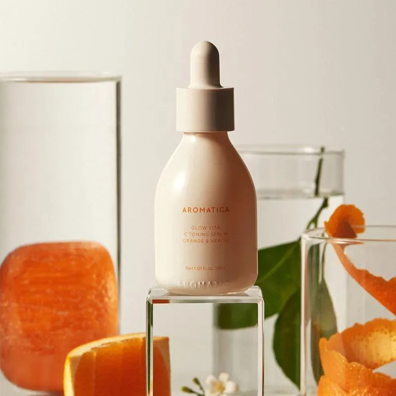 [AROMATICA] Glow Vita C Toning Serum Orange & Neroli 30ml