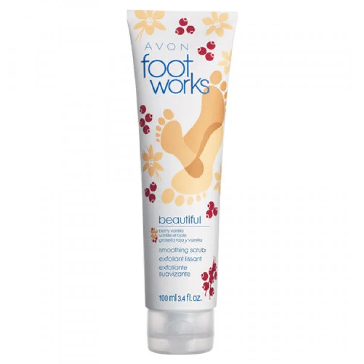 Avon Foot Works Beautiful Berry Vanilla Smoothing Scrub | 100ml