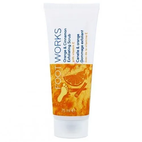 Avon Foot Works Orange & Cinnamon Exfoliating Scrub - 75ml