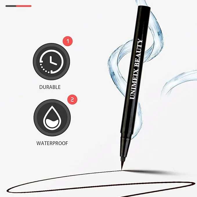 Brown Eyeliner, Liquid Liner, Waterproof Eye Liner, Makeup Eyeliner Pen Precise All Day Eyeliner