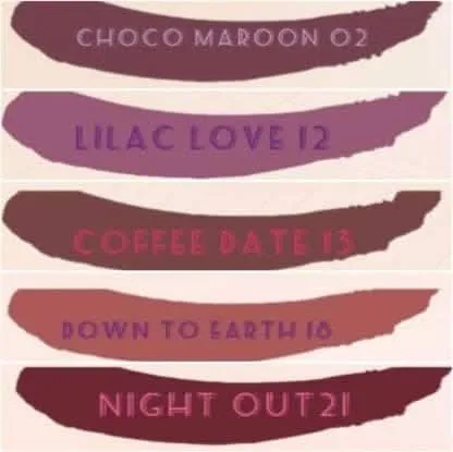 Cosmic collection combo 5x5ml (choco maroon, lilac love, coffee date, down to earth, night out)