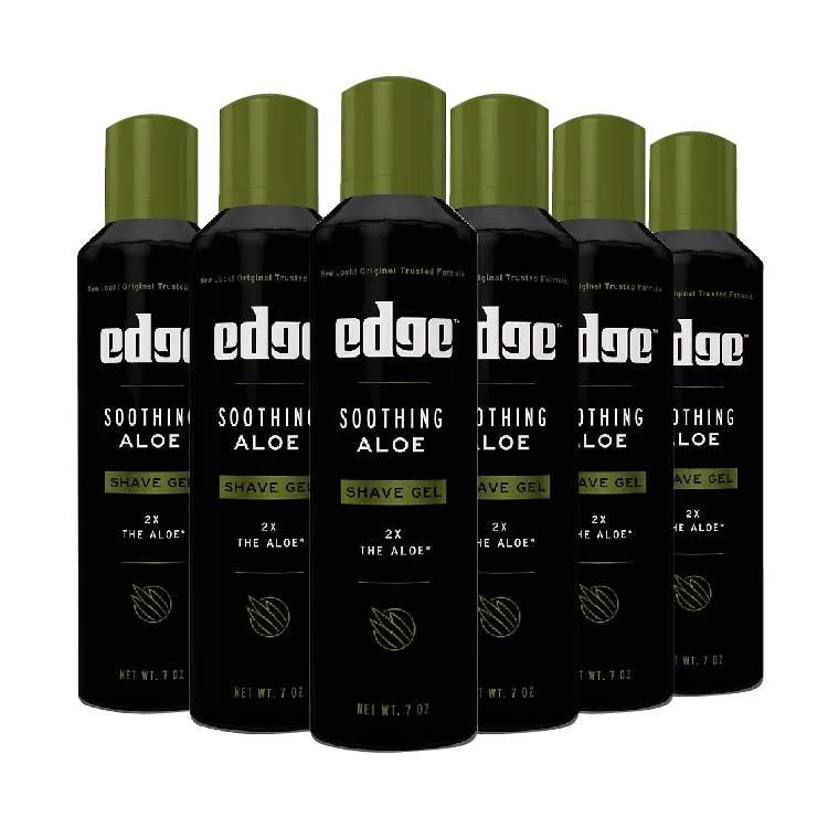 Edge - Soothing Aloe Shaving Gel -  7 Oz - 6 Pack