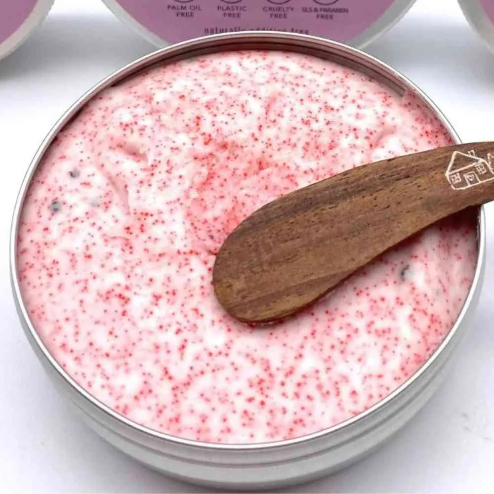 Face Scrub, Natural Exfoliating Facial Scrub, Geranium & Jojoba