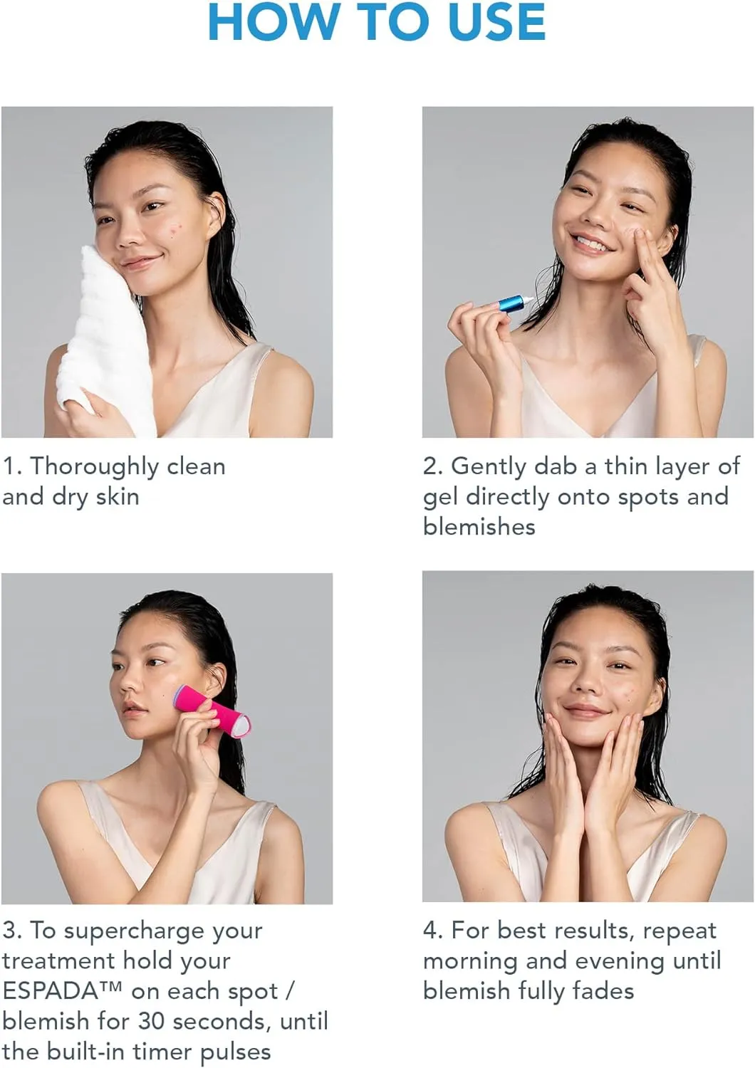 FOREO ESPADA BHA PHA Blemish Solution 15 ml, Acne Treatment & Blackhead Remover, Face Care, 2% Salicylic Acid, Witch Hazel, Tea Tree Oil, Niacinamide, Dermatologist-Tested, Cruelty-Free & Vegan, Blue