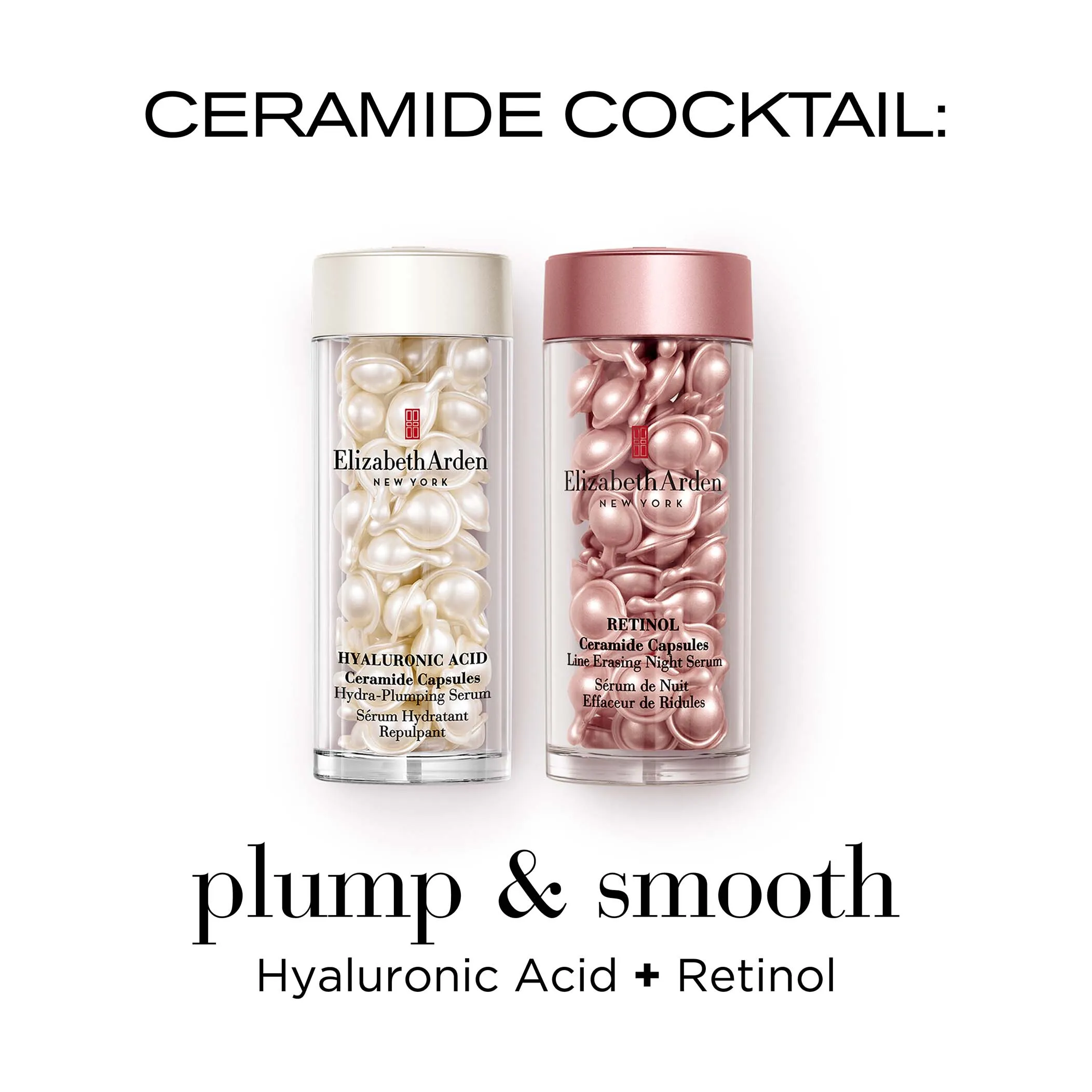 Hyaluronic Acid Ceramide Capsules Hydra-Plumping Serum Set - 120-Piece