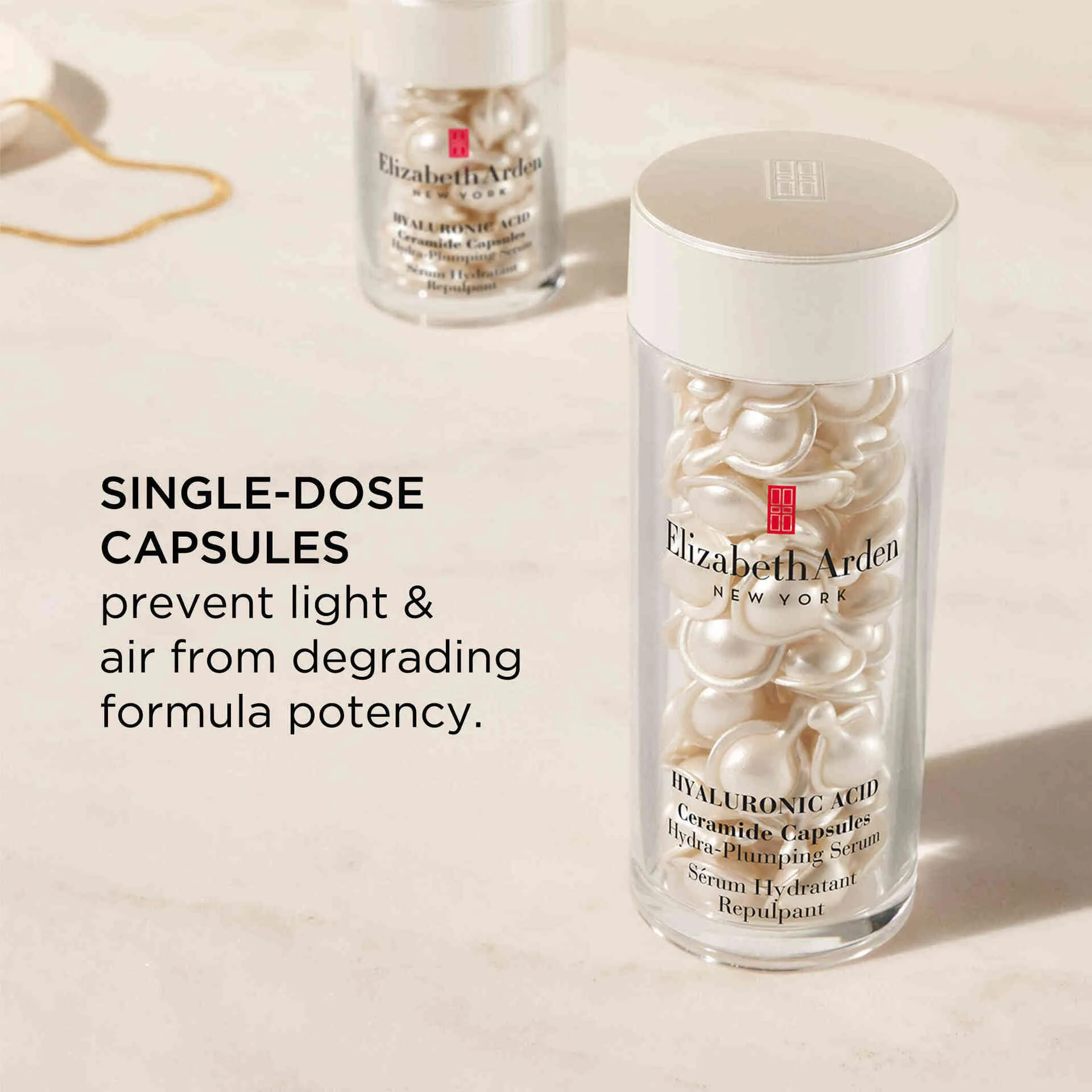 Hyaluronic Acid Ceramide Capsules Hydra-Plumping Serum Set - 120-Piece