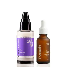 Hydration BFF Duo | Hydrating Serum with Hyaluronic Acid & Ceramides   Baesic Moisturizer with Niacinamide
