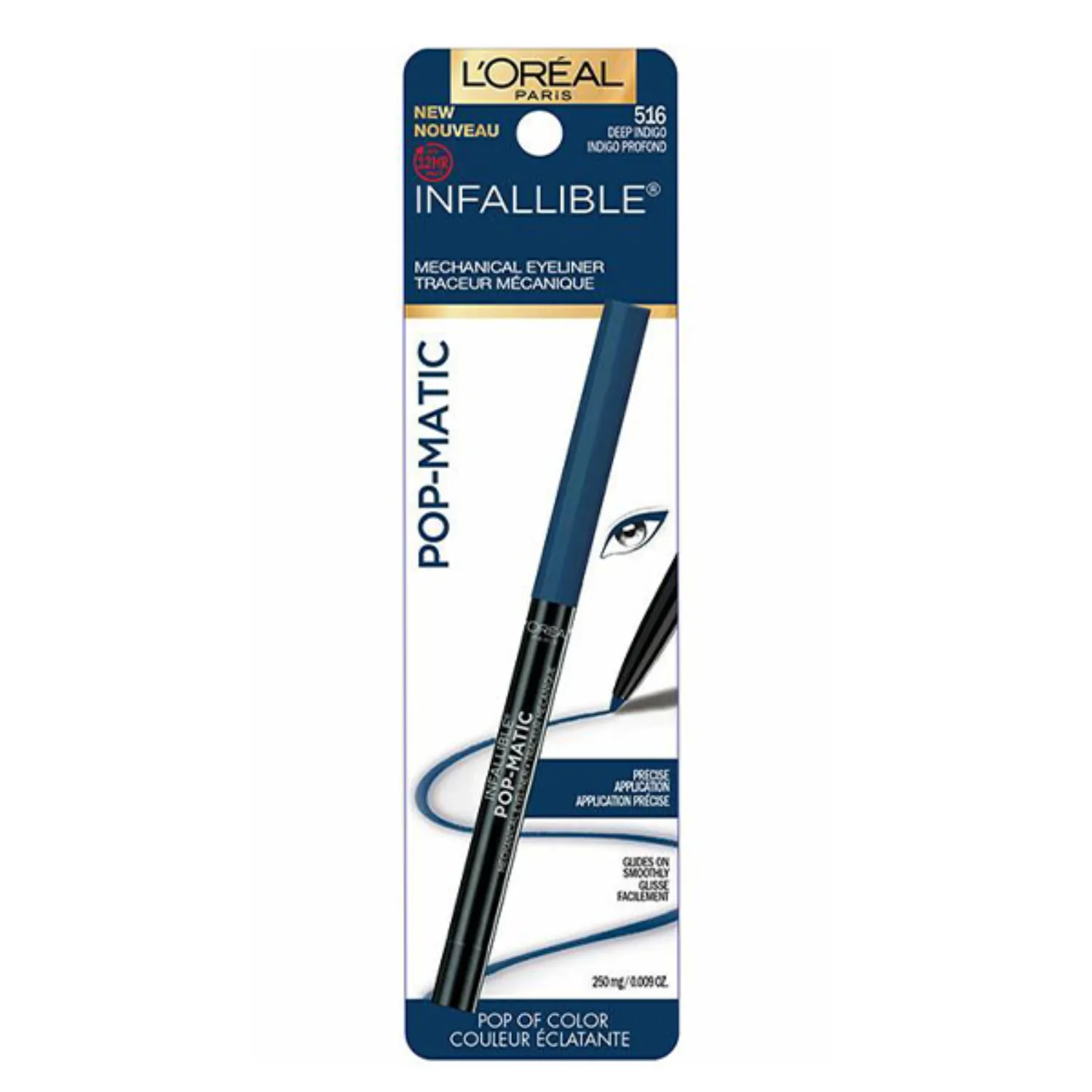 Infallible Mechanical Eyeliner – Pop Matic Deep Indigo