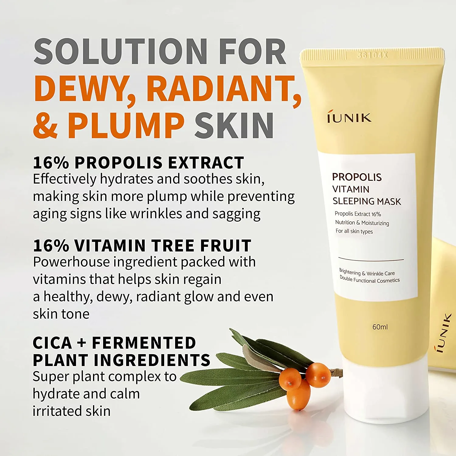 Iunik Propolis Vitamin Sleeping Mask 60ml
