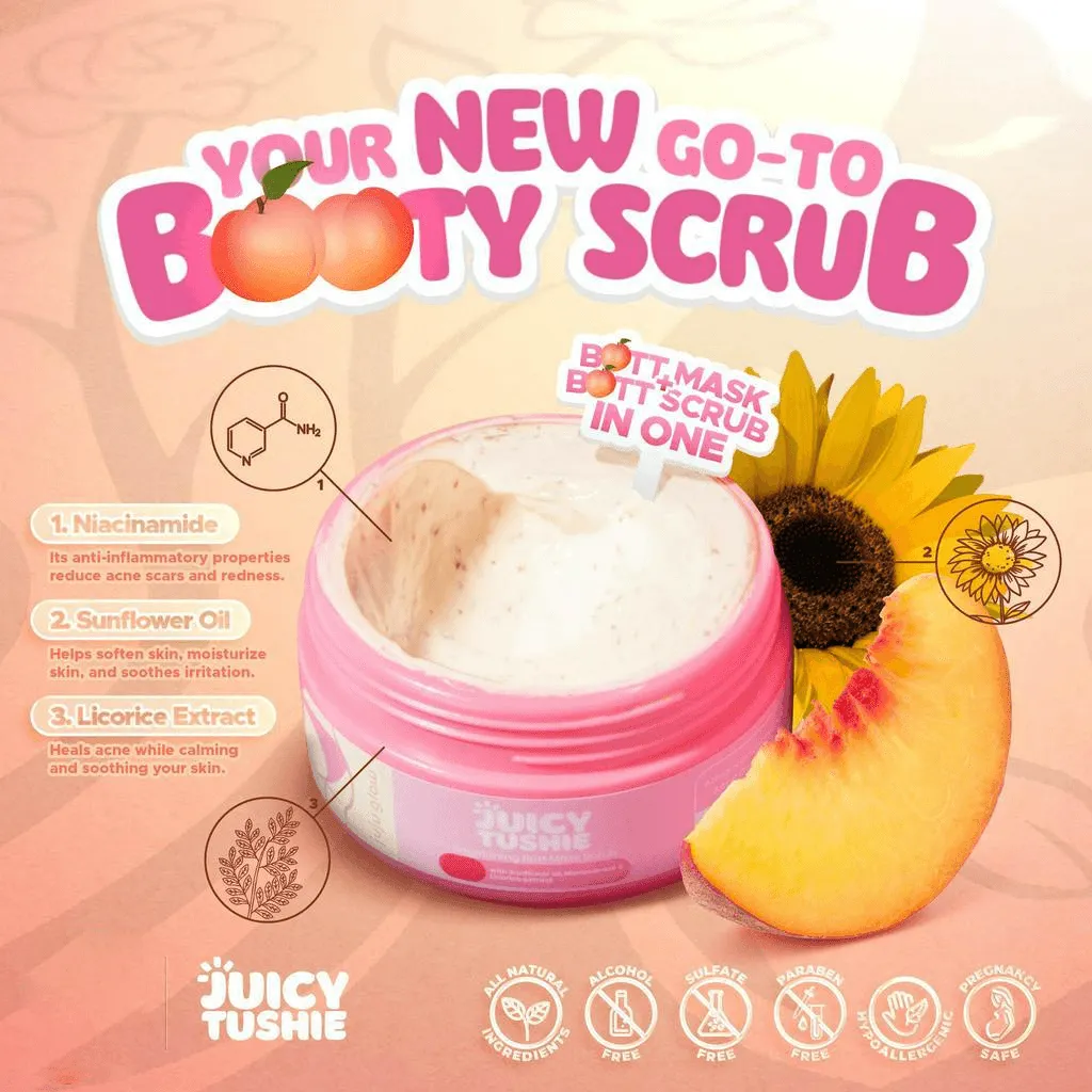 Juicy Tushie Butt Scrub   Intimate Care Brightening Serum