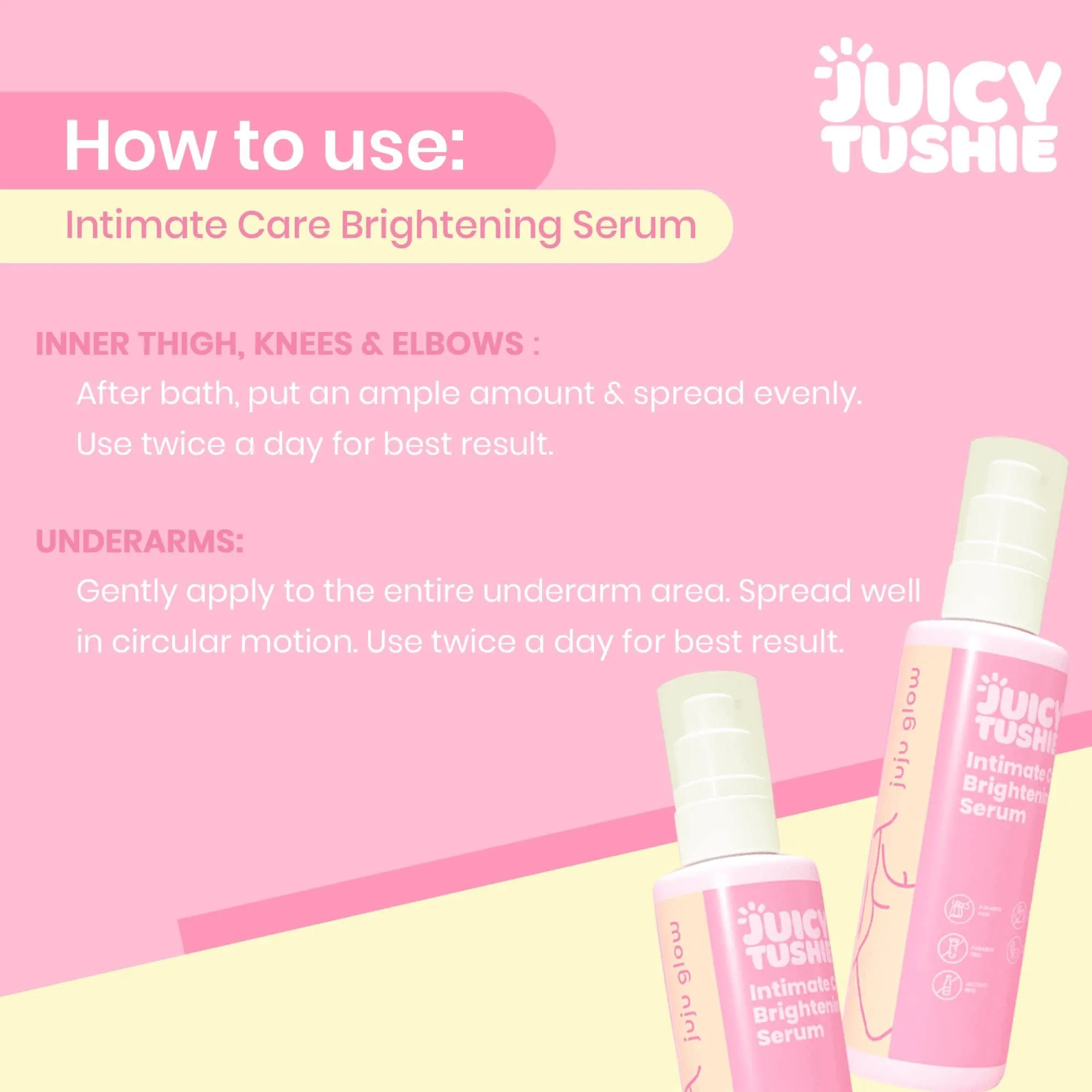 Juicy Tushie Butt Scrub   Intimate Care Brightening Serum