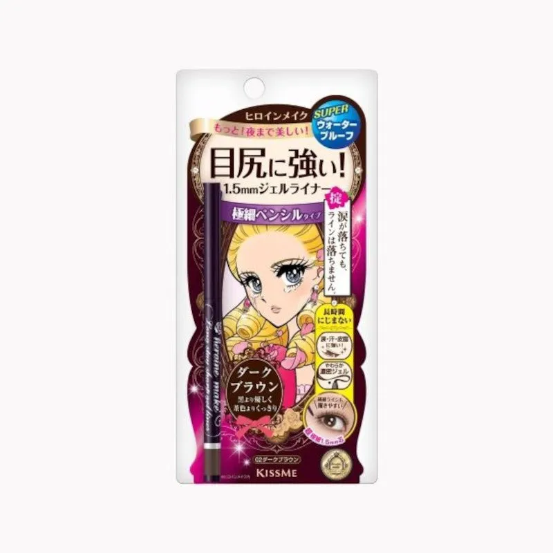 KissMe Sharp Gel Super Waterproof Eyeliner #01 - #03