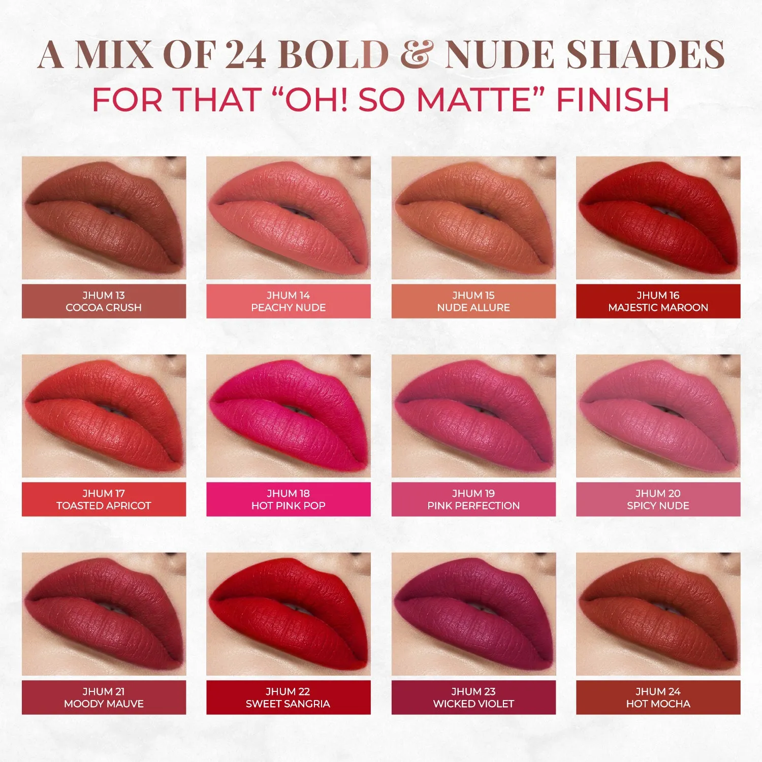 Long Stay Ultra Matte Lipstick with Shea Butter and Jojoba Oil - Moody Mauve