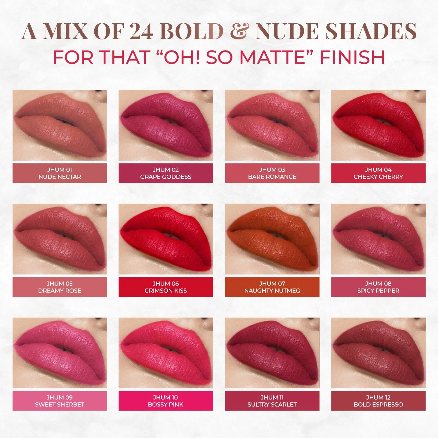 Long Stay Ultra Matte Lipstick with Shea Butter and Jojoba Oil - Moody Mauve