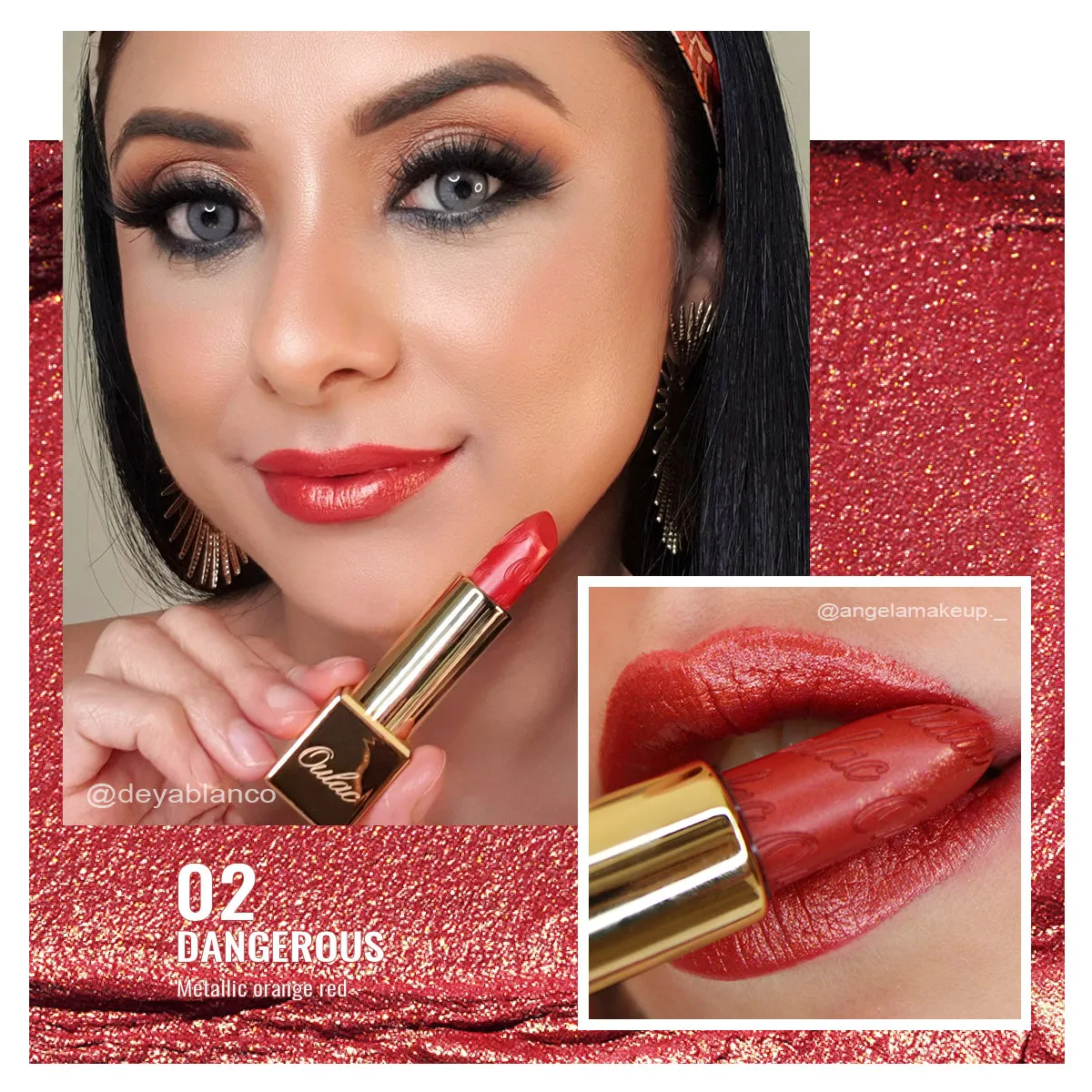Metallic Shine Lipstick | D02 Dangerous