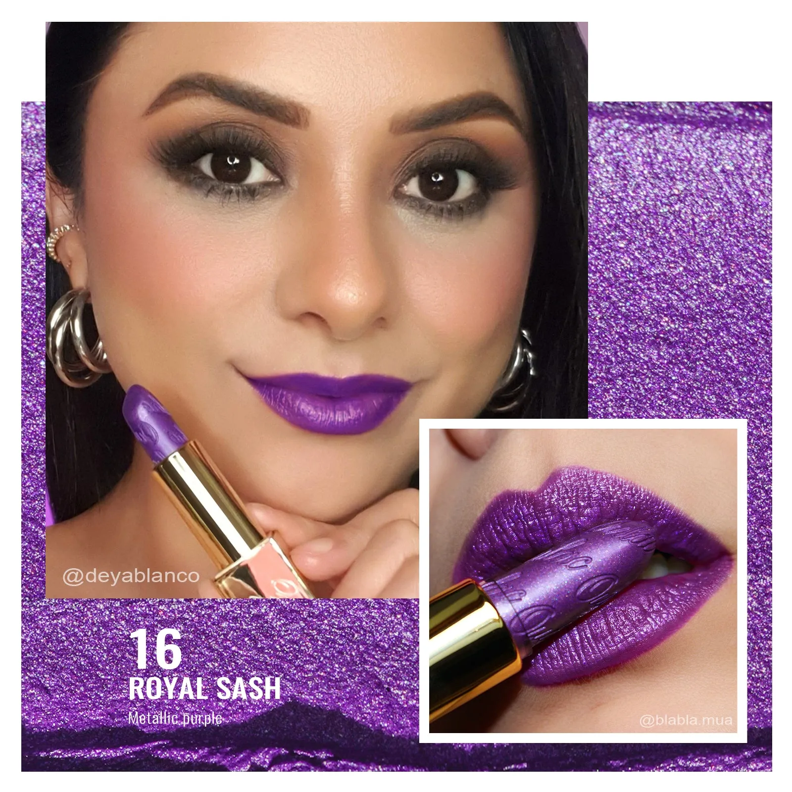 Metallic Shine Lipstick | D16 Royal Sash