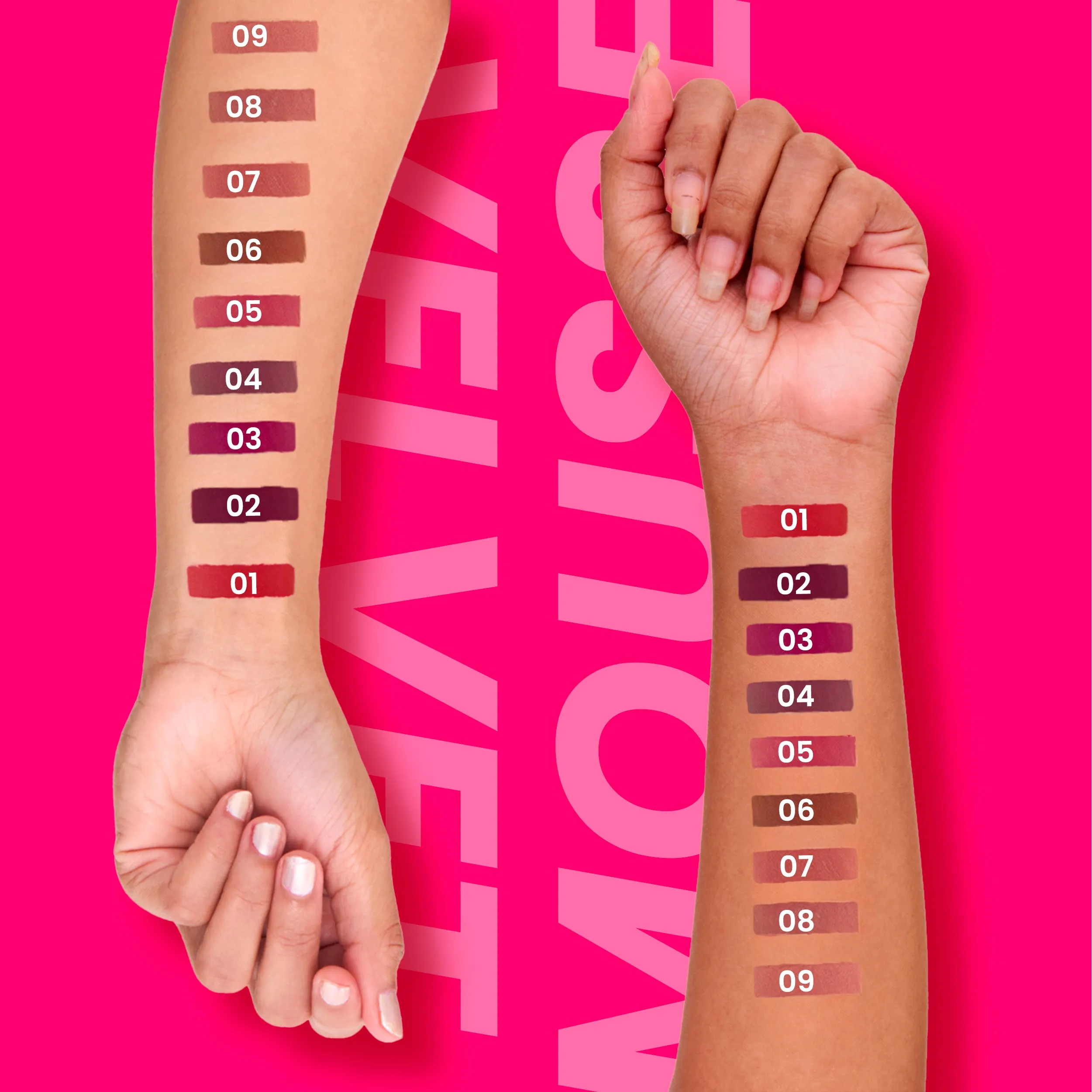 NY Bae Velvet Mousse Liquid Lipstick - Barely Bold 08 (6.5ml) | Velvet Matte Finish | Transferproof | Smudgeproof | Ultra Light | Smooth | Moisturising Nude Lipstick (6.5ml)