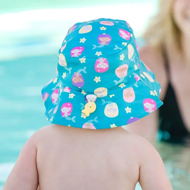 Reusable Baby Swim Diaper & Sun Hat Set - Mermaid