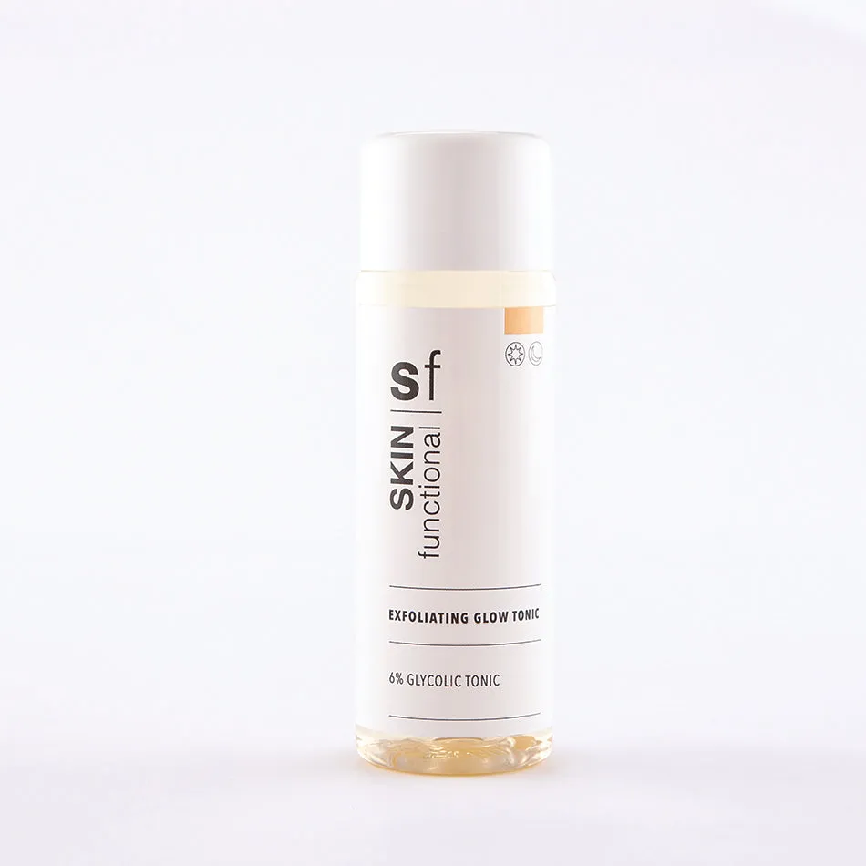 SKIN Functional Exfoliating Glow Tonic | 7% Glycolic Tonic, Licorice Extract   Resveratrol