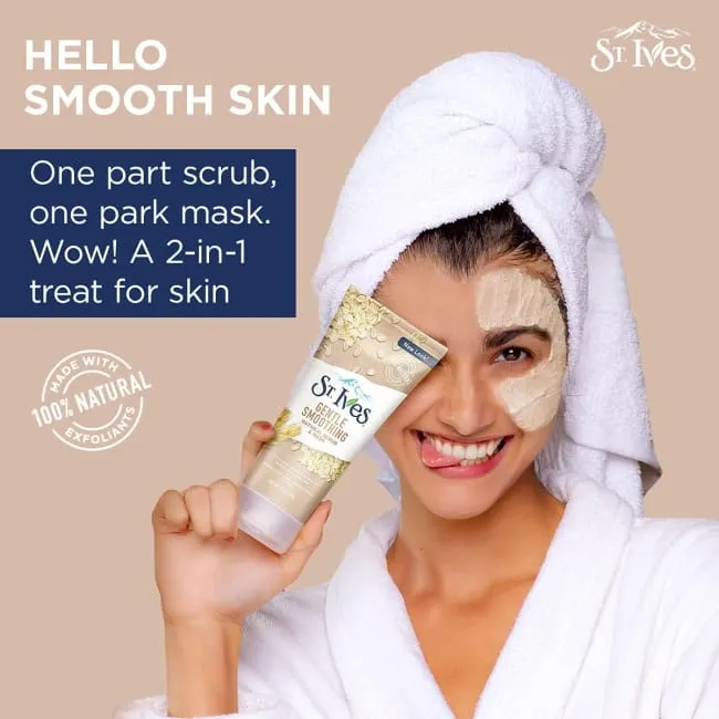 St. Ives Gentle Smoothing Oatmeal Face Scrub & Mask - 170g