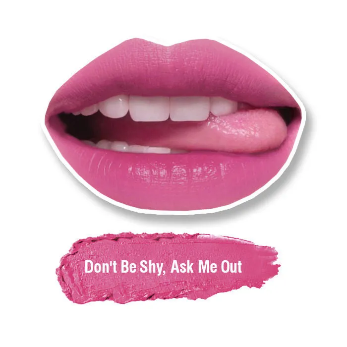 Stay Quirky Lipstick, Soft Matte, Pink, Badass - Don't Be Shy, Ask Me Out 34