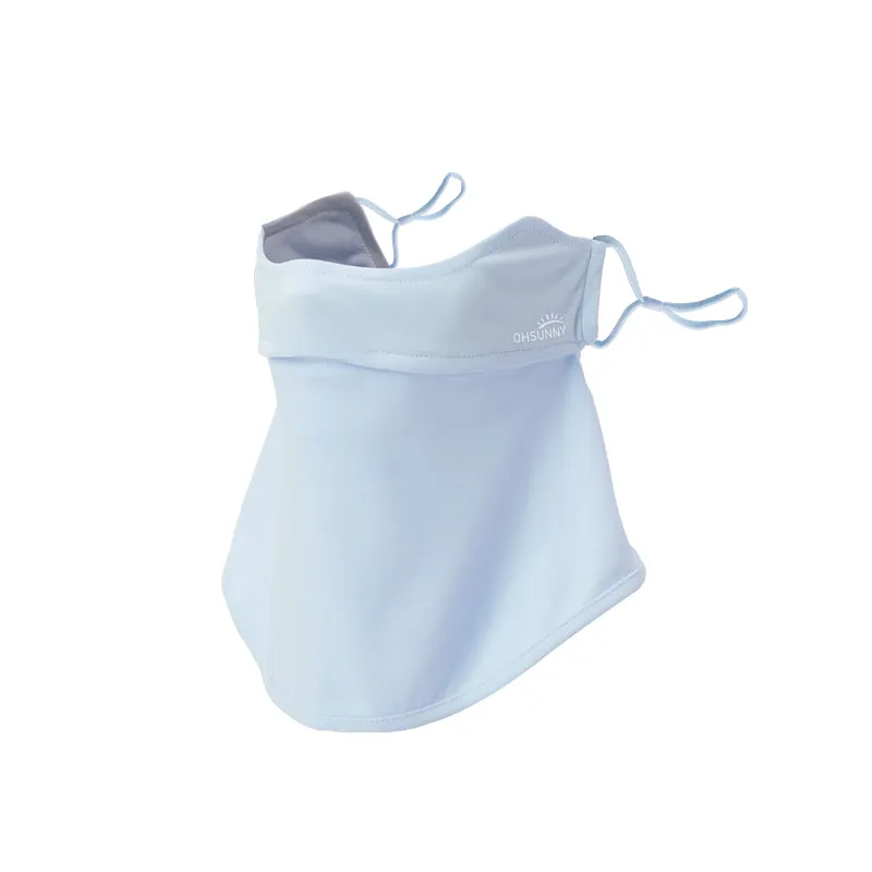 US Stock Kid's Face Sunscreen Mask with Neck Protection UPF 50 