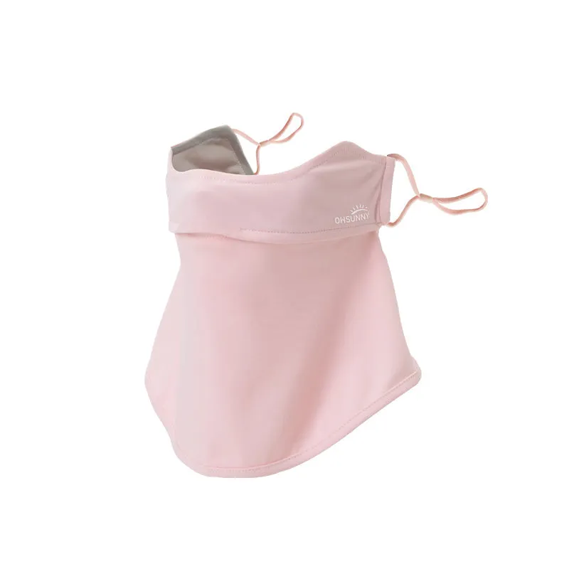 US Stock Kid's Face Sunscreen Mask with Neck Protection UPF 50 