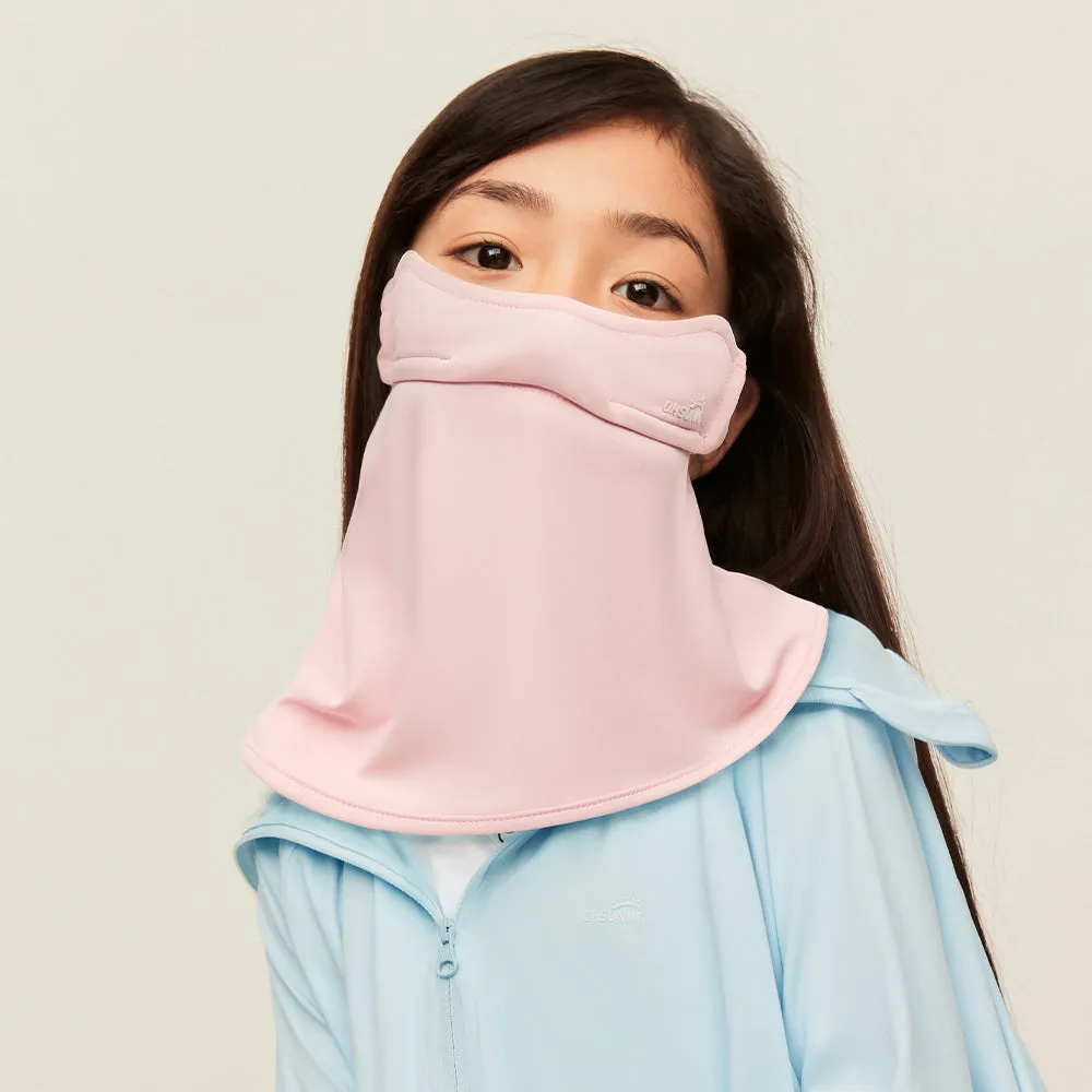 US Stock Kid's Face Sunscreen Mask with Neck Protection UPF 50 