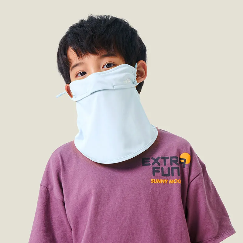 US Stock Kid's Face Sunscreen Mask with Neck Protection UPF 50 