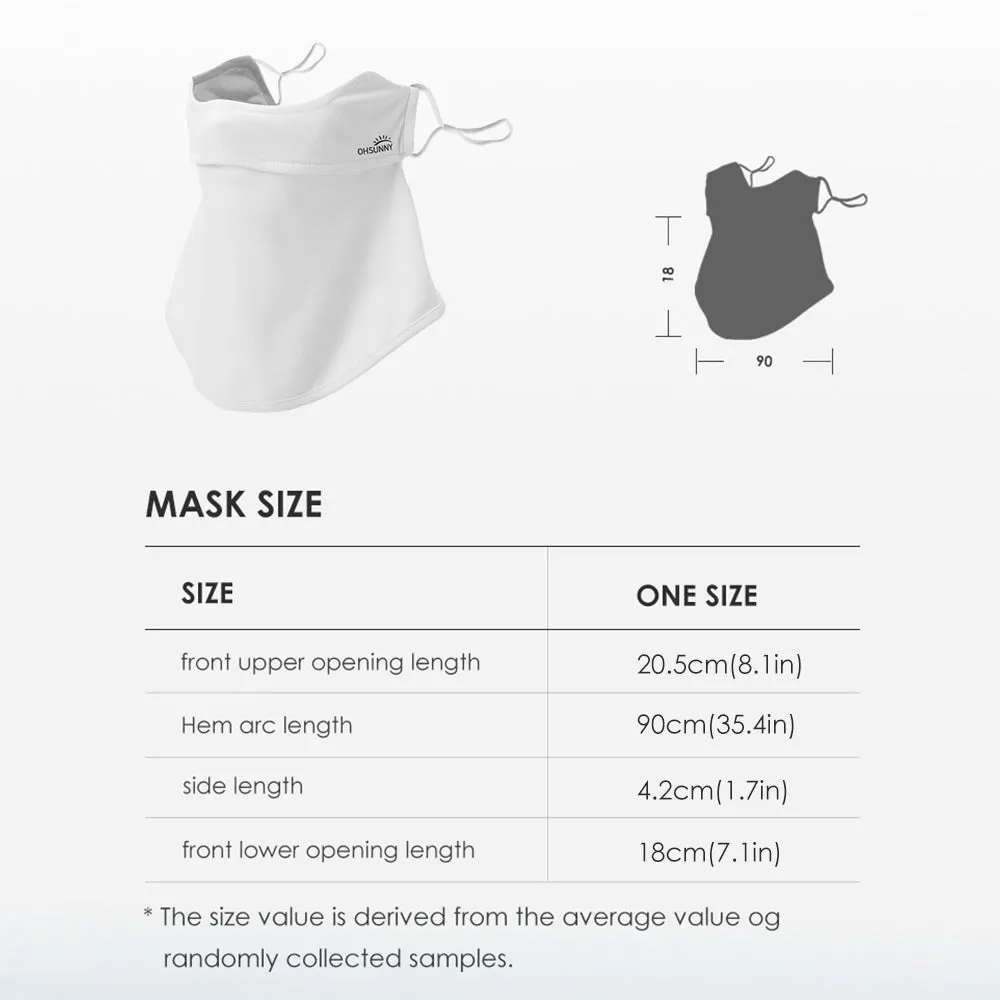 US Stock Kid's Face Sunscreen Mask with Neck Protection UPF 50 
