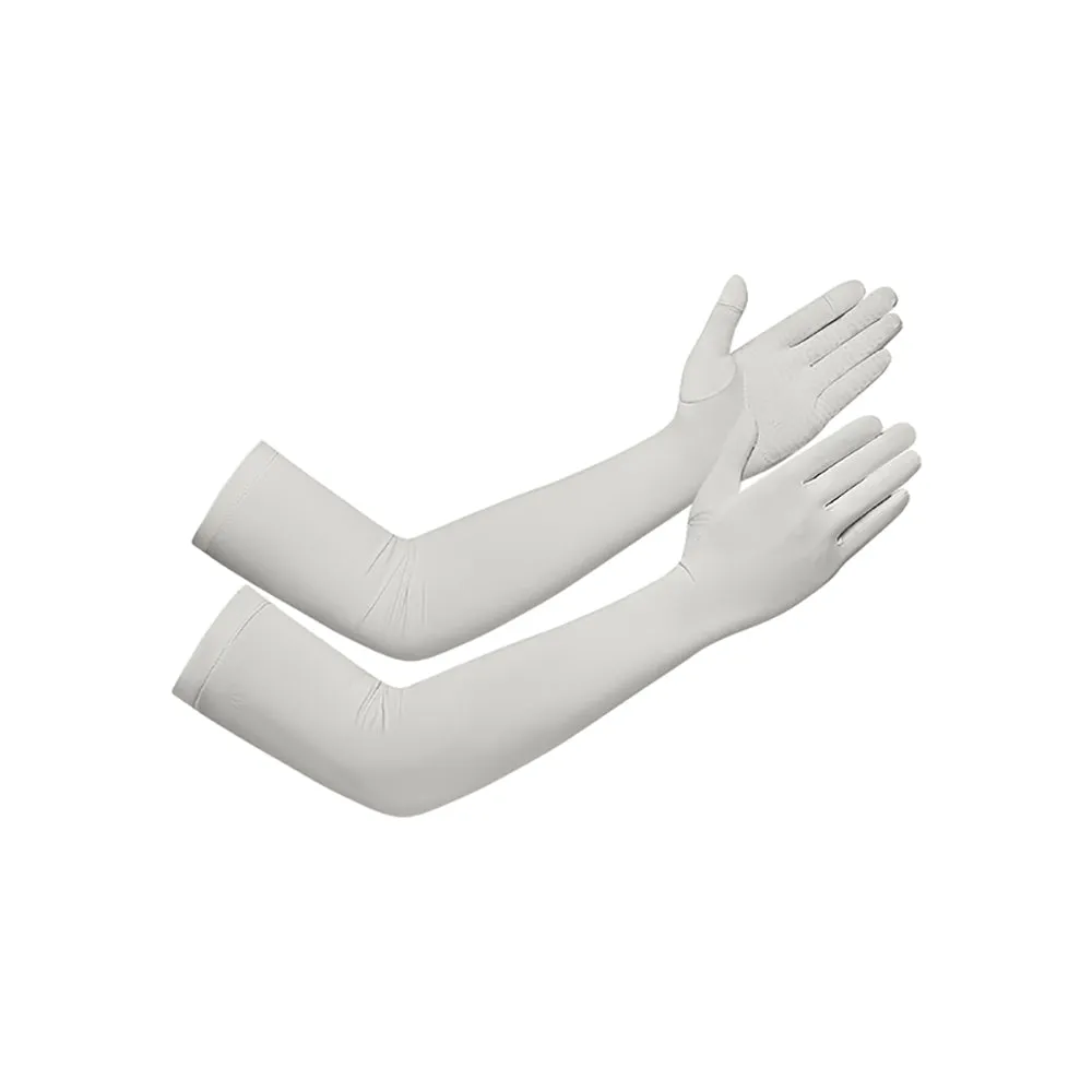 US Stock Sunscreen Gloves Summer-Long Outdoor Anti-Ultraviolet Arm Guard UPF 50 