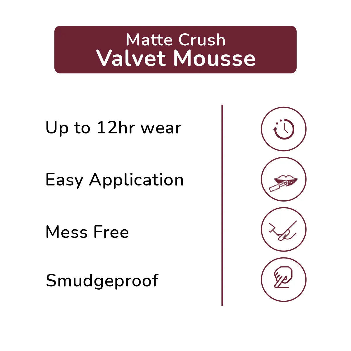 Velvet Smooth Non Transfer Lipstick