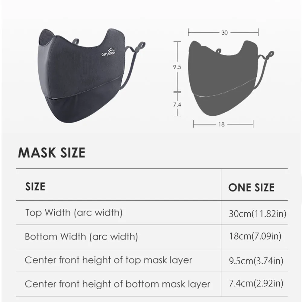 Women's Breathable Sunscreen Mask UPF50 